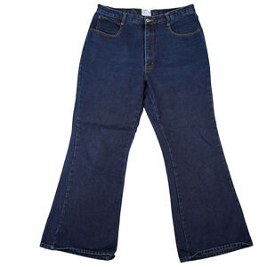 Carolina‎ Blues Jeans Womens 16 Bootcut 100% Cotton High Rise Dark Wash 33x29.5